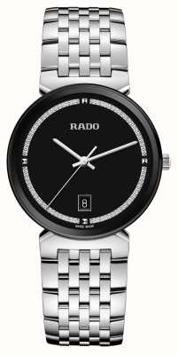 RADO 佛罗伦萨 (38 毫米) 黑色闪光表盘/不锈钢表链 R48912163