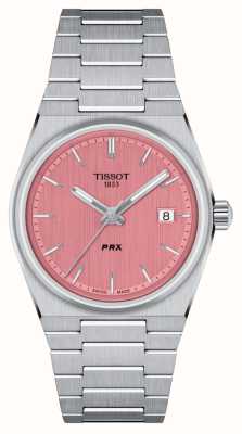 Tissot Prx（35mm）粉色表盘/不锈钢表链 T1372101133100