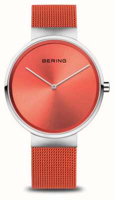 Bering 经典（39mm）橙色表盘/橙色钢网表带 14539-505
