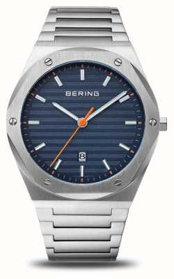 Bering 男士经典款（42 毫米）蓝色表盘/不锈钢表链 19742-707