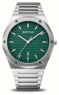 Bering 男士经典款（42mm）绿色表盘/不锈钢表链 19742-708