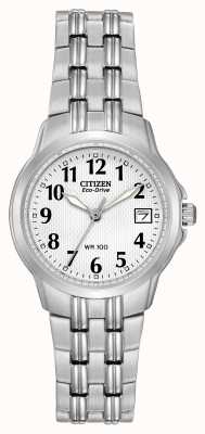 Citizen 女士剪影运动生态驱动不锈钢手表 EW1540-54A