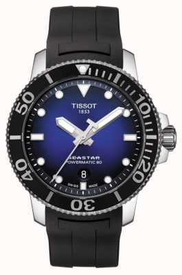 Tissot Seastar 1000男士Powermatic 80自动黑色橡胶 T1204071704100