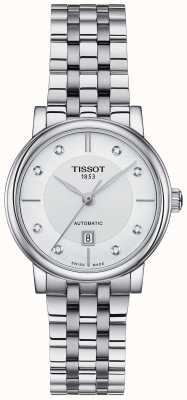 Tissot 女士卡森自动不锈钢水晶套装 T1222071103600