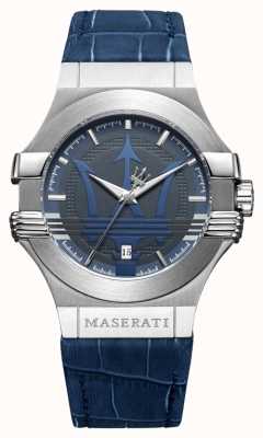 Maserati 男士potenza 42mm |不锈钢 |蓝色表盘|蓝色表带 R8851108015