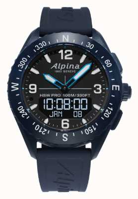 Alpina |高山 |智能手表 |蓝色橡胶表带| AL-283LBN5NAQ6