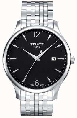 Tissot |男士经典|不锈钢手链|黑色表盘| T0636101105700