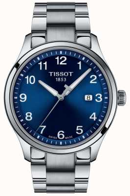 Tissot |绅士 xl |蓝色表盘 |不锈钢手链| T1164101104700