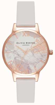 Olivia Burton |女装|抽象花香| 高分辨率照片| CLIPARTO腮红皮表带| OB16VM12