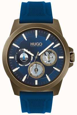 HUGO #扭曲|蓝色橡胶表带|蓝色表盘 1530130