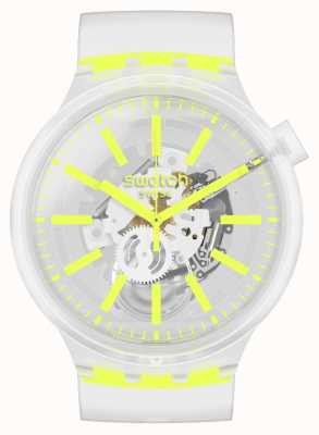 Swatch Yellowinjelly |大胆透明表带手表 SO27E103