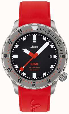 Sinn U50 |红色硅胶潜水员手表 1050.010 RED STRAP