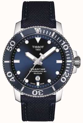Tissot Seastar 1000 Powermatic |蓝色织物表带|蓝色表盘 T1204071704101