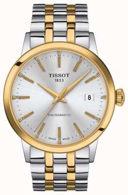 Tissot Swissmatic |银色表盘两音不锈钢手链 T1294072203101