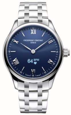 Frederique Constant 男士 |活力 |智能手表 |蓝色表盘|不锈钢 FC-287N5B6B