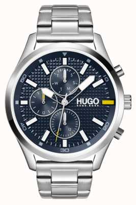 HUGO 男士#chase |蓝色表盘|不锈钢手表 1530163