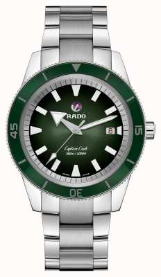 RADO 库克船长自动腕表（42 毫米）绿色表盘 / 3 链节不锈钢表链 R32105313
