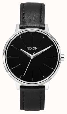 Nixon Kensington皮革|黑色|黑色皮革表带|黑色表盘 A108-000-00