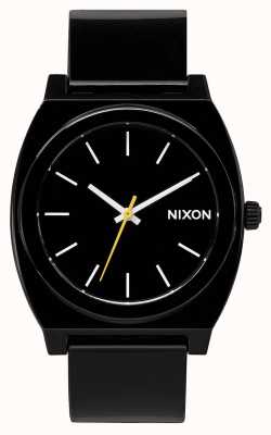 Nixon 时间出纳员 p |黑色 |黑色塑料表带|黑色表盘 A119-000-00
