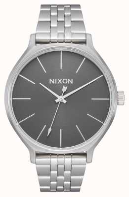 Nixon 派系|全银/灰色|不锈钢手链|银色表盘 A1249-2762-00