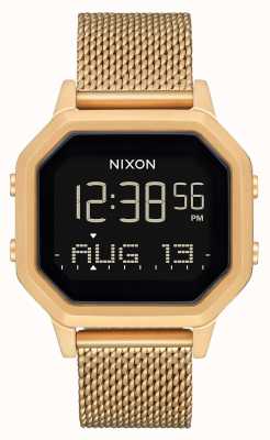 Nixon 警笛米兰人|全金|数码|金色ip钢网手链 A1272-502-00