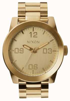 Nixon 下士|全金|黄金ip钢手链|金表盘 A346-502-00