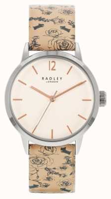 Radley |女装|米色图案皮革表带|白色表盘| RY21245A