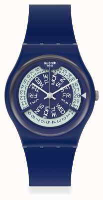 Swatch N-Sigma海军|海军硅胶表带|蓝色表盘 GN727