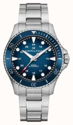 Hamilton 卡其海军蓝潜水自动上链（43毫米）蓝色表盘/不锈钢表链 H82505140