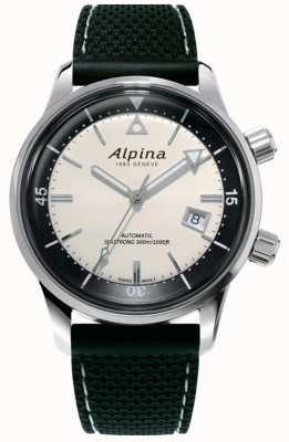Alpina 男士Seastrong潜水员传承|黑色硅胶表带|白色表盘 AL-525S4H6