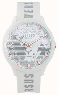 Versus Versace 男士 domus 白色硅胶表带手表 VSP1O0421