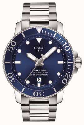 Tissot Seastar 1000 powermatic 80 蓝色表盘 T1204071104103