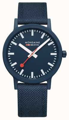 Mondaine Essence 41 毫米 | 深海蓝色表带 | 蓝色表盘 MS1.41140.LD