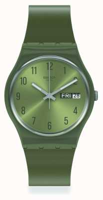 Swatch 珍珠绿硅胶表带手表 GG712