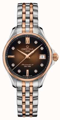 Certina Ds action镶钻棕色表盘腕表 C0322072229600