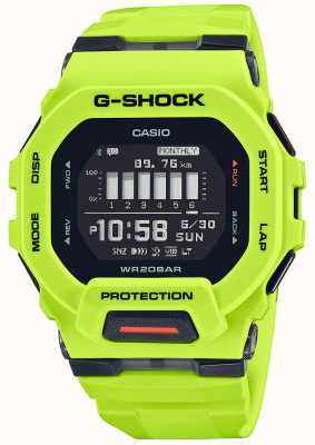 Casio G-shock g-squad 数字石英石灰绿手表 GBD-200-9ER
