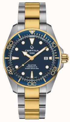 Certina Ds action 潜水员 43mm powermatic 80 蓝色 两色 C0326072204100