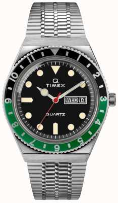 Timex Q 潜水员灵感 sst case 黑色表盘 sst 带 TW2U60900