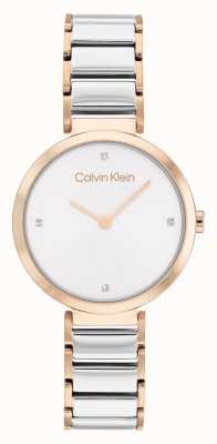 Calvin Klein T-bar双色精钢腕表 25200139