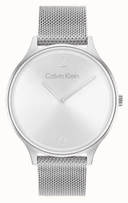 Calvin Klein 2小时银色表盘不锈钢网状手链 25200001