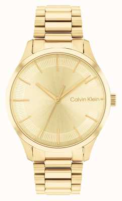 Calvin Klein 金色太阳纹表盘 |金色不锈钢手链 25200043
