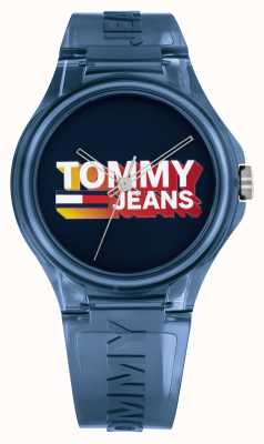 Tommy Jeans 柏林男士蓝色硅胶手表 1720028