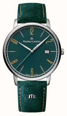 Maurice Lacroix Eliros 绿色表盘绿色皮革表带 EL1118-SS001-620-5