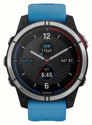 Garmin Quatix 7 海洋 GPS 智能手表蓝色硅胶表带 010-02540-61
