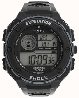Timex 男士远征坚固型数字手表黑色表带 TW4B24300