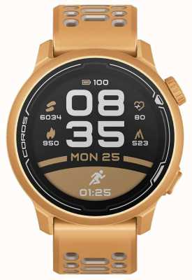 Coros Pace 2 优质 gps 运动手表，带硅胶表带 - 金色 - co-781671 WPACE2-GLD