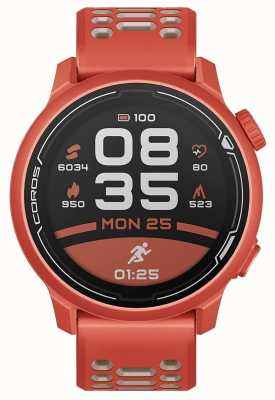 Coros Pace 2 高级 GPS 运动手表，带硅胶表带 - 红色 - co-781664 WPACE2-RED