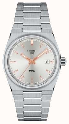 Tissot Prx 40 205 石英 35mm 银色/玫瑰金 T1372101103100