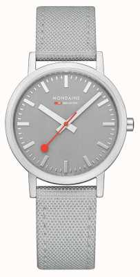 Mondaine 经典 36 毫米优质灰色腕表再生灰色表带 A660.30314.80SBH