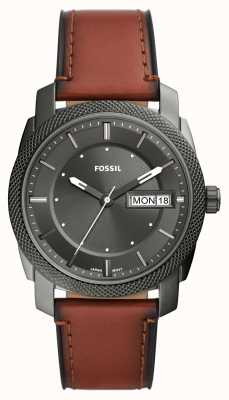 Fossil 男机|灰色表盘|棕色皮革表带 FS5900